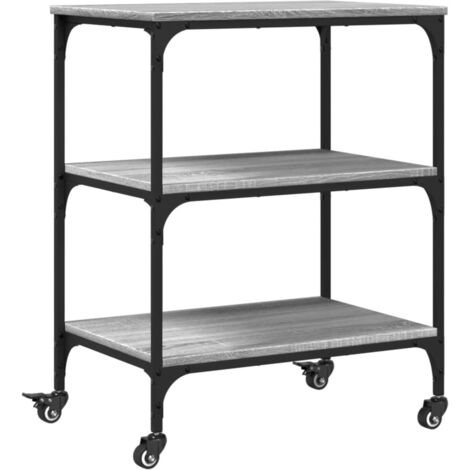 Kitchen Trolley Grey Sonoma 60x41x76 cm Engineered Wood vidaXL (1/5)