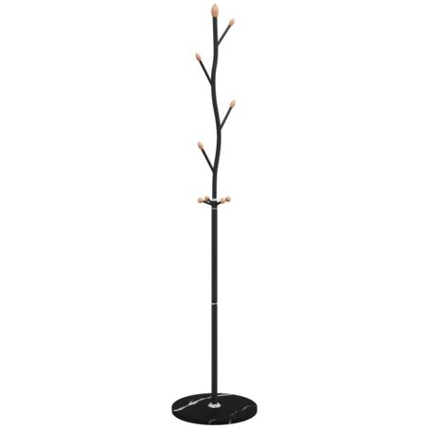 Coat Stand Black 177 cm Powder-coated Iron vidaXL