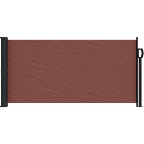 Retractable Side Awning Brown 100x300 cm vidaXL