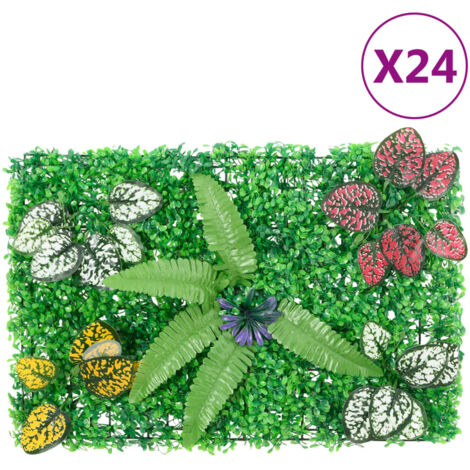 Artificial Plant Fence 24 pcs Green 40x60 cm vidaXL (1/5)