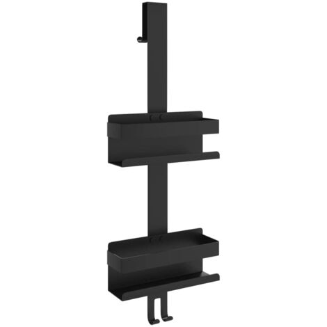 Hanging Shower Caddy Matt Black Brushed 304 Stainless Steel vidaXL