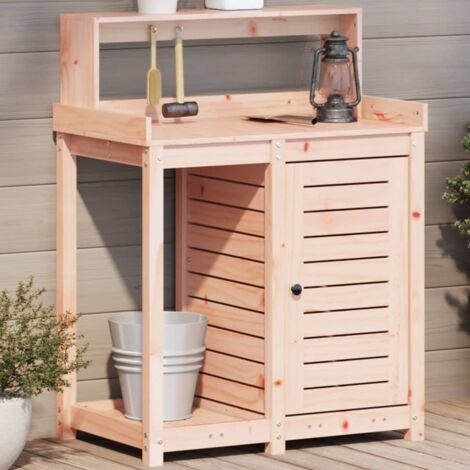 Potting Table with Shelves 82.5x50x109.5 cm Solid Wood Douglas vidaXL
