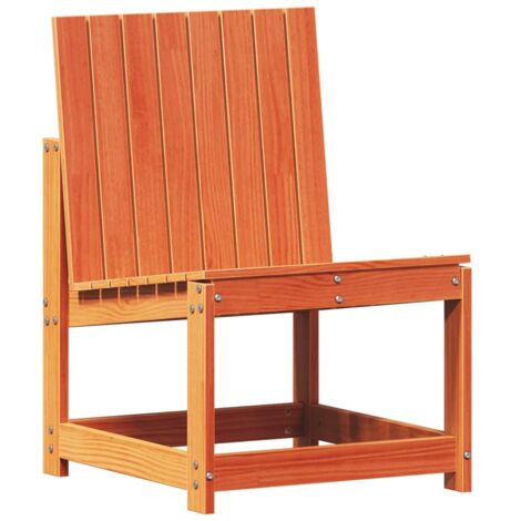 Garden Chair Wax Brown 50.5x55x77 cm Solid Wood Pine vidaXL