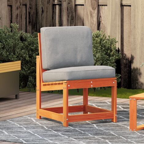 Garden Chair Wax Brown 50.5x55x77 cm Solid Wood Pine vidaXL