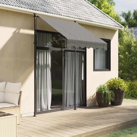 Retractable Awning Anthracite 150x150 cm Fabric and Steel vidaXL