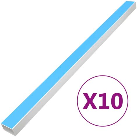 Cable Trunking Self-Adhesive 60x60 mm 10 m PVC vidaXL