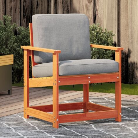 Garden Chair Wax Brown 62x56x77 cm Solid Wood Pine vidaXL