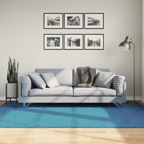 Rug OVIEDO Short Pile Turquoise 160x230 cm vidaXL (1/5)