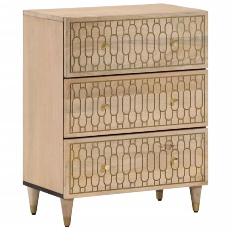 Side Cabinet 60x33x75 cm Solid Wood Mango vidaXL (1/5)