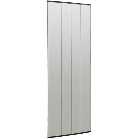 Insect Door Screen with Mesh Curtain Black 100x220 cm Polyester vidaXL