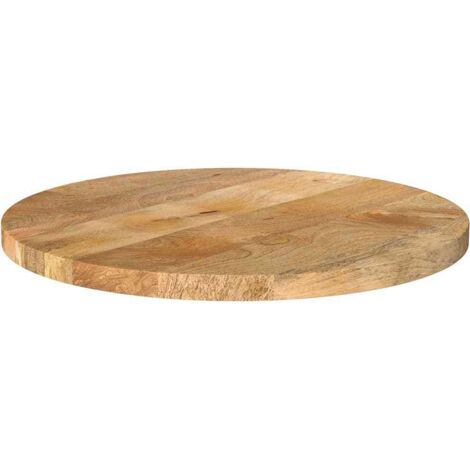 Table Top Ø 40x2.5 cm Round Solid Wood Mango vidaXL