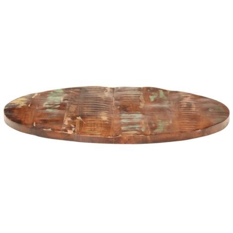 Table Top Ø 90x2.5 cm Round Solid Wood Reclaimed vidaXL