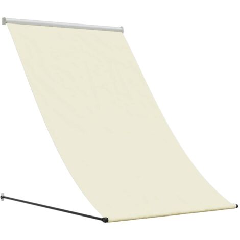 Retractable Awning Cream 100x150 cm Fabric and Steel vidaXL