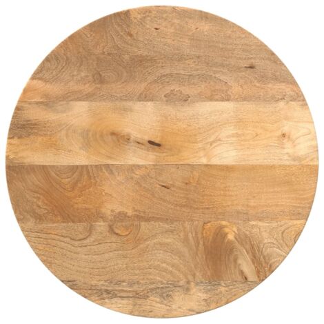 Table Top Ø 60x3.8 cm Round Solid Wood Mango vidaXL
