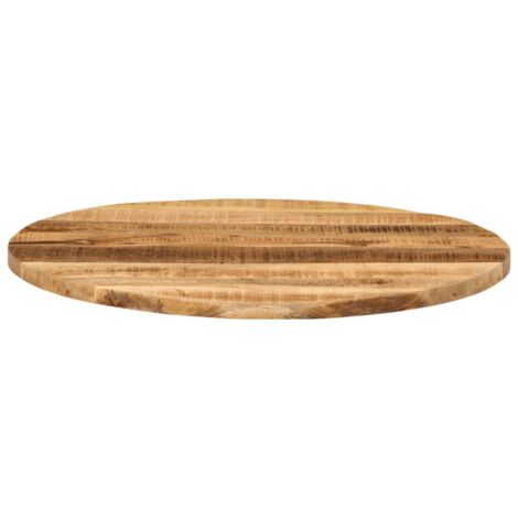 Table Top Ø 80x2.5 cm Round Solid Wood Rough Mango vidaXL