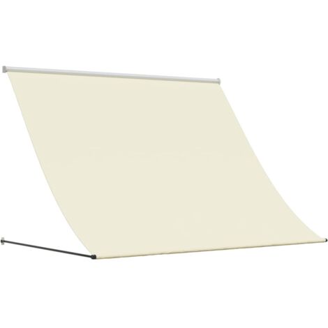 Retractable Awning Cream 200x150 cm Fabric and Steel vidaXL