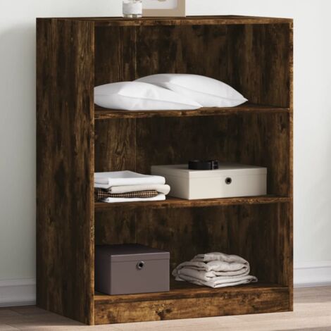 Wardrobe Smoked Oak 77x48x102 cm Engineered Wood vidaXL
