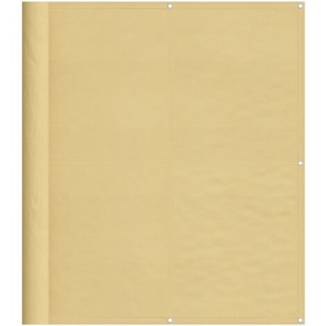 Balcony Screen Sand 120x700 cm 100% Polyester Oxford vidaXL