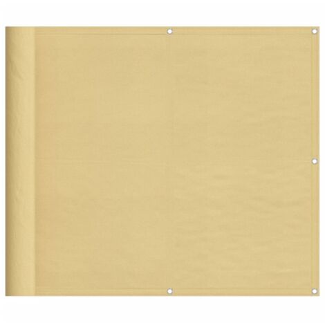 Balcony Screen Sand 90x700 cm 100% Polyester Oxford vidaXL
