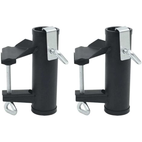Umbrella Clamps for Balcony 2 pcs 25-38 mm Steel vidaXL