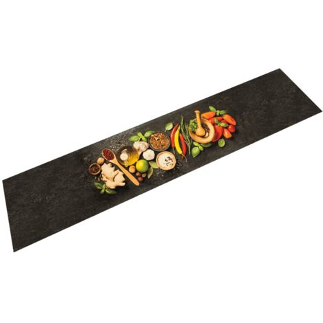 Kitchen Rug Washable Spices 60x300 cm Velvet vidaXL (1/5)