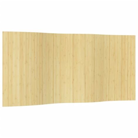 Room Divider Light Natural 165x400 cm Bamboo vidaXL