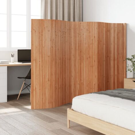 Room Divider Natural 165x400 cm Bamboo vidaXL