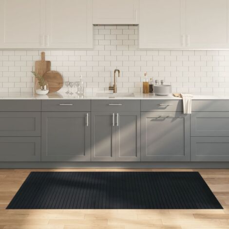 Rug Rectangular Grey 100x200 cm Bamboo vidaXL (1/5)
