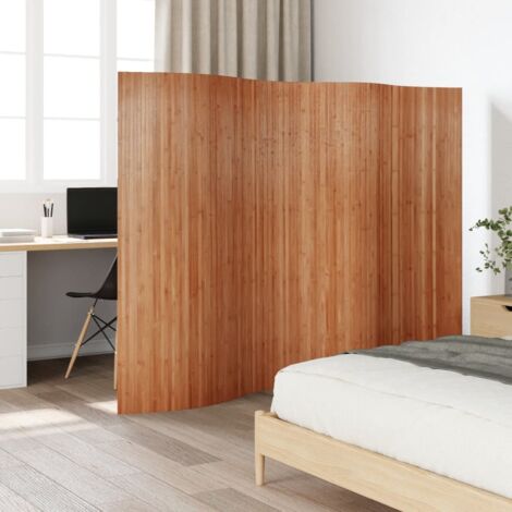 Room Divider Brown 165x250 cm Bamboo vidaXL