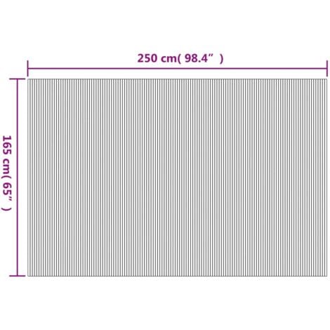 Room Divider Brown 165x250 cm Bamboo vidaXL