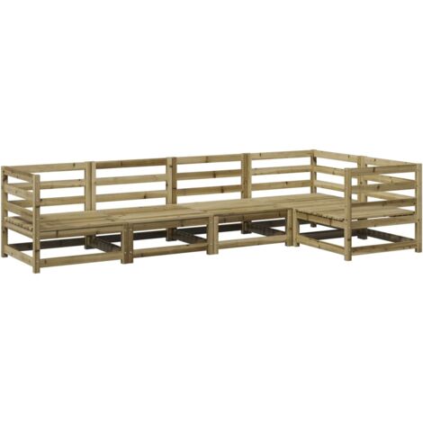 5 Piece Garden Sofa Set Impregnated Wood Pine vidaXL (1/5)