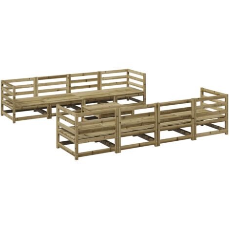 9 Piece Garden Sofa Set Impregnated Wood Pine vidaXL (1/5)