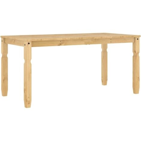 Dining Table Corona 160x80x75 cm Solid Wood Pine vidaXL