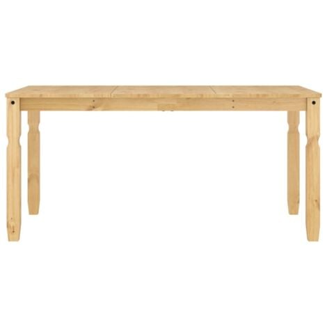 Dining Table Corona 160x80x75 cm Solid Wood Pine vidaXL