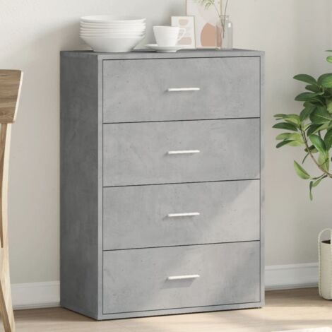 Sideboard Concrete Grey 60x31x84 cm Engineered Wood vidaXL (1/5)