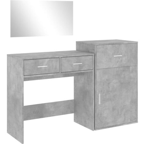sachin and babi light blue dress Rosalind 3 Drawer Dressing Table, Stool & Mirror Set (Dove Grey)  Qualita  Ltd