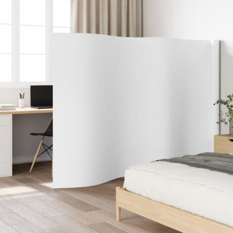 Room Divider White 165x600 cm Bamboo vidaXL