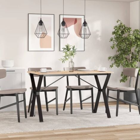 Dining Table Legs Y-Frame 120x60x73 cm Steel vidaXL
