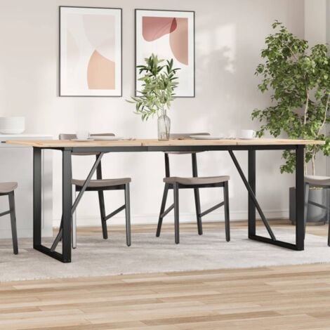 Dining Table Legs O-Frame 180x80x73 cm Steel vidaXL