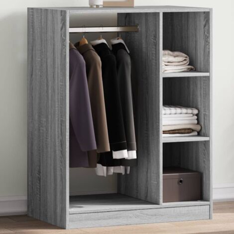 Wardrobe Grey Sonoma 77x48x102 cm Engineered Wood vidaXL