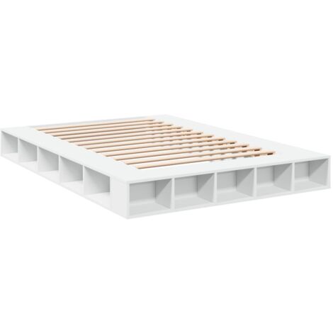 Bed Frame without Mattress White 160x200 cm vidaXL (1/5)