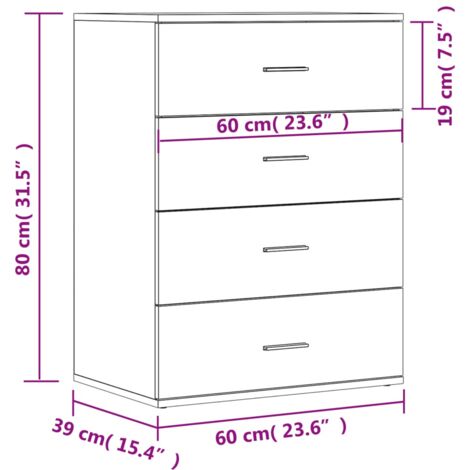 Sideboards 2 pcs Grey Sonoma 60x39x80 cm Engineered Wood vidaXL