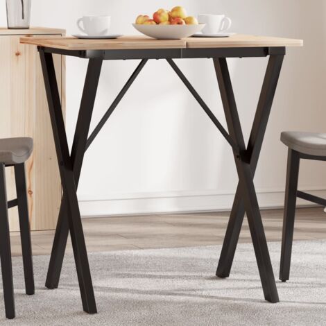 Dining Table Legs X-Frame 60x40x73 cm Steel vidaXL