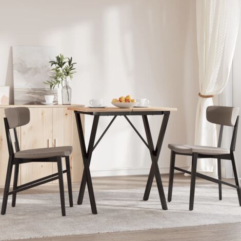 Dining Table Legs X-Frame 60x40x73 cm Steel vidaXL
