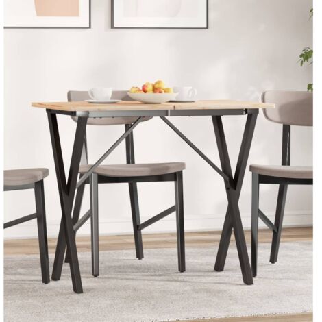 Dining Table Legs X-Frame 80x40x73 cm Steel vidaXL (1/5)