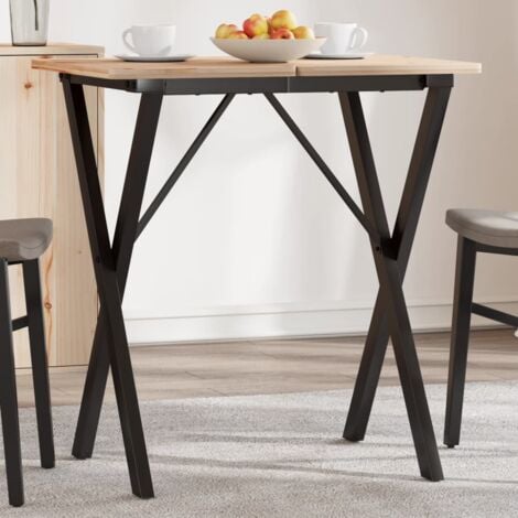 Dining Table Legs X-Frame 60x50x73 cm Steel vidaXL