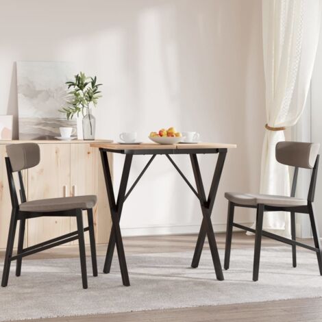 Dining Table Legs X-Frame 60x50x73 cm Steel vidaXL