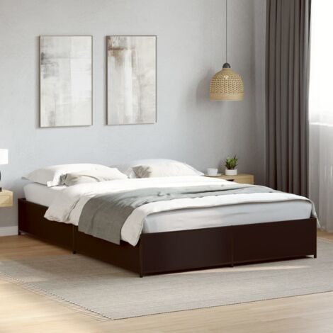 Bed Frame without Mattress Black 120x200 cm vidaXL