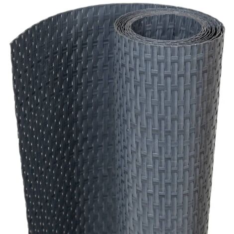 Balcony Screen Anthracite 600x90 cm Poly Rattan vidaXL
