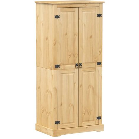 Wardrobe Corona 76x50x170 cm Solid Wood Pine vidaXL